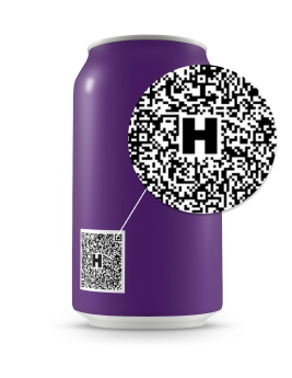 QR code on can
